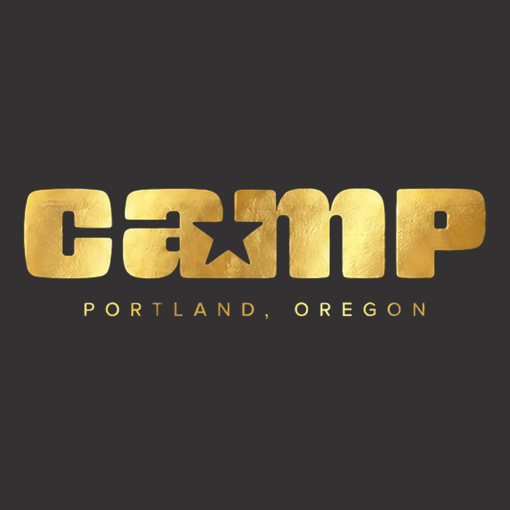 Camp Gold Foil Logo Dark Grey T-Shirt