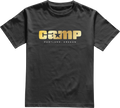 Camp Gold Foil Logo Dark Grey T-Shirt