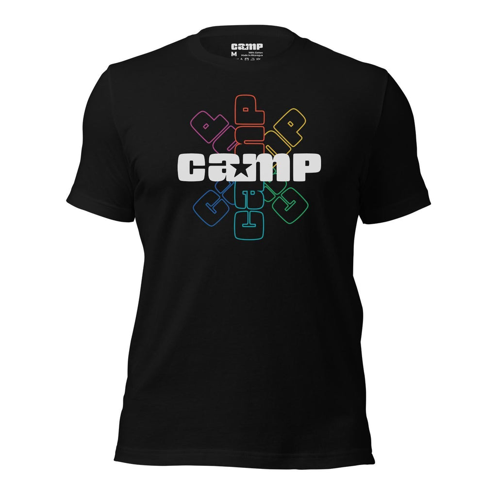 Camp Rainbow Logo Black T-Shirt